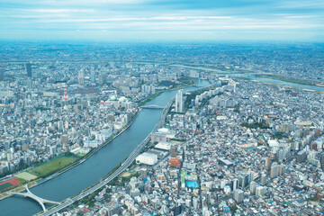 東京スカイツリーから東京の景色一望　View from Tokyo Skytree