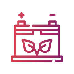 energy efficiency gradient icon