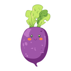 cute fruit vegetables vector illustration on white background