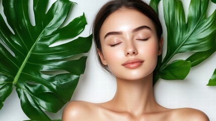 Fototapeta premium Radiant Skincare and Natural Beauty