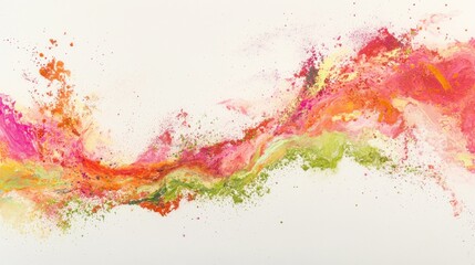 Obraz premium Abstract Colorful Explosion: A vibrant wave of color