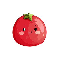 vector vegetable fruit illustration on white background