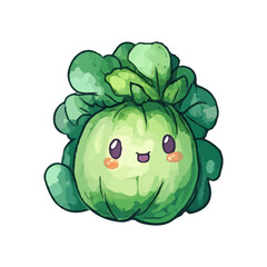 cute fruit vegetables vector illustration on white background