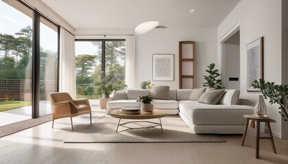 Naklejka premium Creating a stylish focal point in living rooms