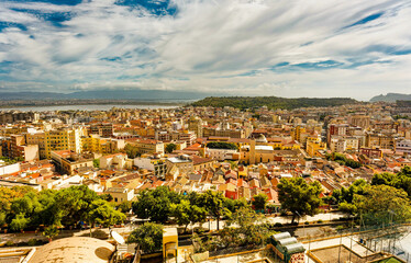 Naklejka premium Scenes around Cagliari Sardinia Italy
