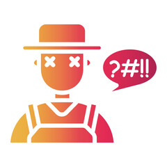 Fototapeta premium discrimination Gradient icon