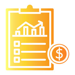 clipboard Gradient icon