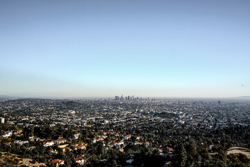 Obraz premium Downtown LA from Griffith Observatory