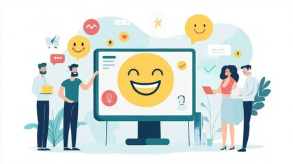 Happy Team, Positive Feedback, Customer Satisfaction