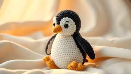 cute crochet amigurumi penguin plush
