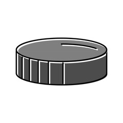 puck ice hockey sport game color icon vector. puck ice hockey sport game sign. isolated symbol illustration