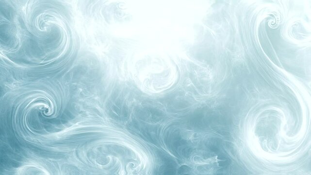 Abstract swirling blue and white fractal pattern