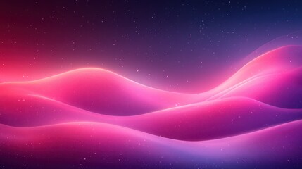 Obraz premium Abstract pink and purple glowing waves background.