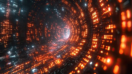 A computer background filled with binary code, symbolizing data and technology