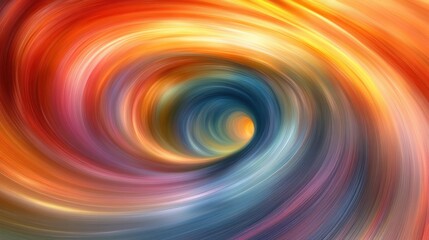 Obraz premium Abstract swirling colorful vortex tunnel.