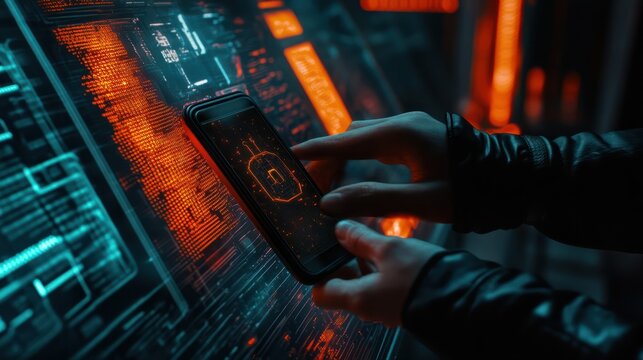 User using mobile phone with digital padlock on internet technology network security with cloud security and data encryption, cybersecurity, Cyber security network. Data protection concept.