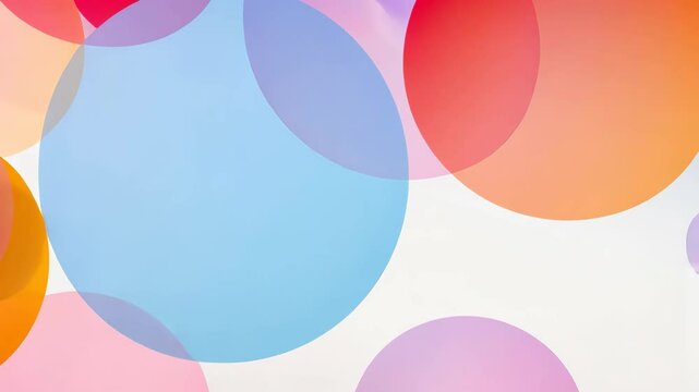 Colorful overlapping circles create a vibrant abstract background design for a creative project in a modern setting