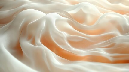 Obraz premium Soft, flowing fabric with gentle waves and warm tones.