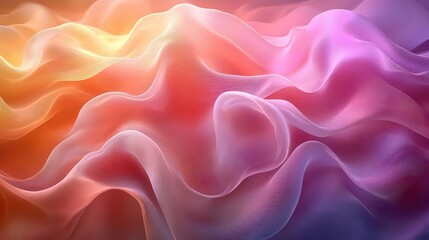 Fototapeta premium Abstract flowing waves of color creating a serene and dynamic visual.