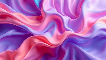 Obraz premium 3d render silk fun pastel color background