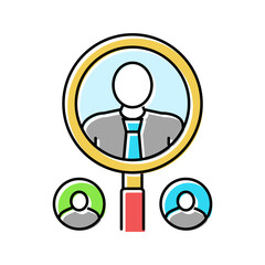 talent acquisition recruitment business color icon vector. talent acquisition recruitment business sign. isolated symbol illustration