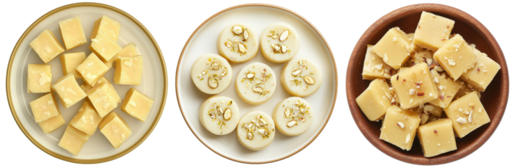 Delicious Barfi Indian Sweet Treats Home Kitchen Dessert transparent background.