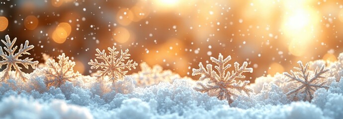 Minimalistic Christmas Card Design with Snowflakes Elegant Script Font Soft Pastel Color Palette