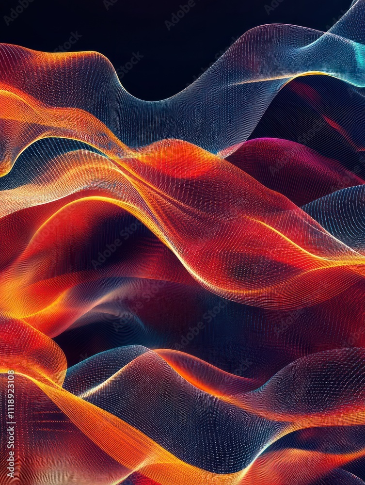 Poster big data flow technology and science vector background, tech abstraction with lines electronics and 