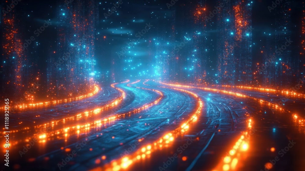 Poster Digital Transformation Roadmap with Key Objectives and Milestones for Technology Integration in Business Models