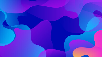 Vector modern purple gradient colorful background with wave and geometric shapes