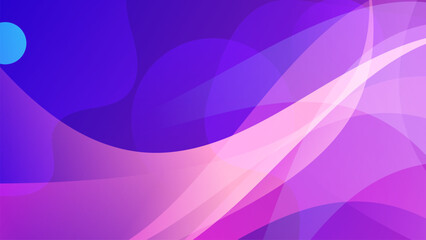 Vector modern purple gradient colorful background with wave and geometric shapes