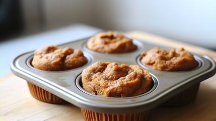 Spiced Sweet Potato Muffins: Warm and Moist Treats Packed with Fall Flavors and Aromatic Spices.