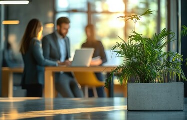 Teamwork in Modern Office Workspace with Diverse Professionals Collaborating in Technology Development