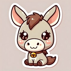 Kawaii Mule Sticker