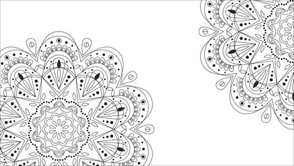 Mandala design featuring intricate patterns