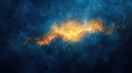 Fototapeta premium An abstract background with blue tones and hints of yellow and orange, creating a modern look