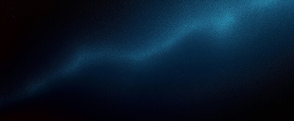 Abstract Dark Gradient Background with Deep Blue to Black Transition and Grainy Texture for Posters and Banners