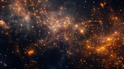 A shimmering constellation of stars showcasing the potential for growth and expansion in the digital finance sphere.