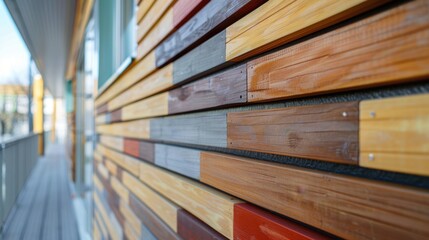 Fototapeta premium Vinyl Wall: Cost-effective, low-maintenance vinyl cladding designed for residential buildings, offering reliable exterior protection and easy upkeep. 