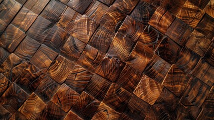 Obraz premium Bamboo Wall: Sustainable bamboo panels used for creating eco-friendly walls, ideal for tropical and nature-inspired interiors. 