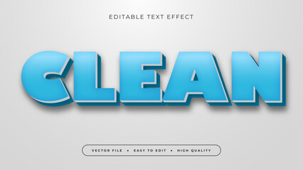 Obraz premium Clean text effect editable modern and poster text style