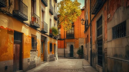 Fototapeta premium Historical building concept in the heart of Madrid, Spain.