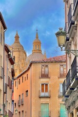 Travel photography in Old Town of Segovia, Spain 
