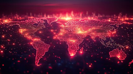 Obraz premium An illustration symbolizes tunnel data for design concepts, representing the information technology and global connectivity