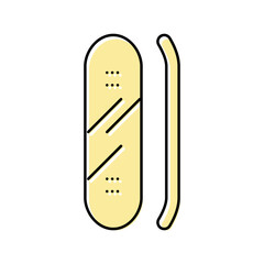 skateboard deck skate sport color icon vector. skateboard deck skate sport sign. isolated symbol illustration