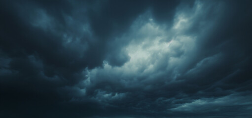 Fototapeta premium A dark sky with clouds symbolizing the power