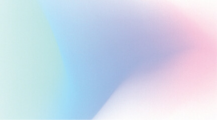 Dreamy grainy textured background in pastel pink, turquoise and purple gradient mesh for soft, elegant, ethereal aesthetic effect