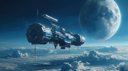 Obraz premium Majestic Blue Orbit