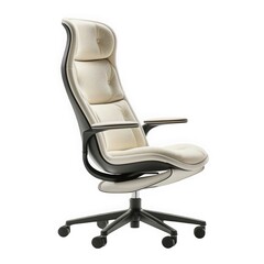 Ergonomic office chair designed for comfort and support during work.
