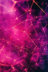 Abstract network design with vibrant colors and interconnected lines.